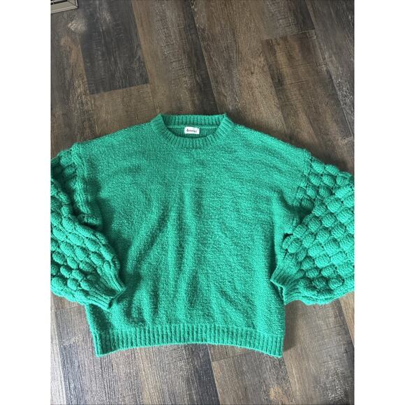 &merci Green Sweater Ladies Small Kelly Green - Picture 1 of 3
